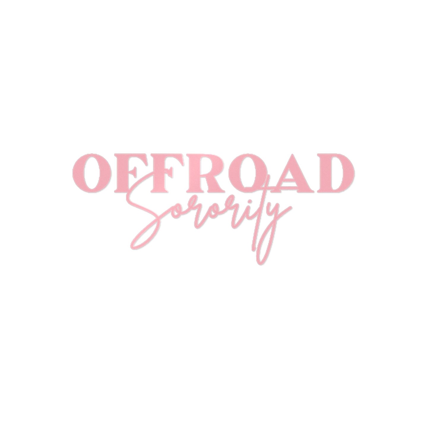 Light pink Offroad Sorority Decal