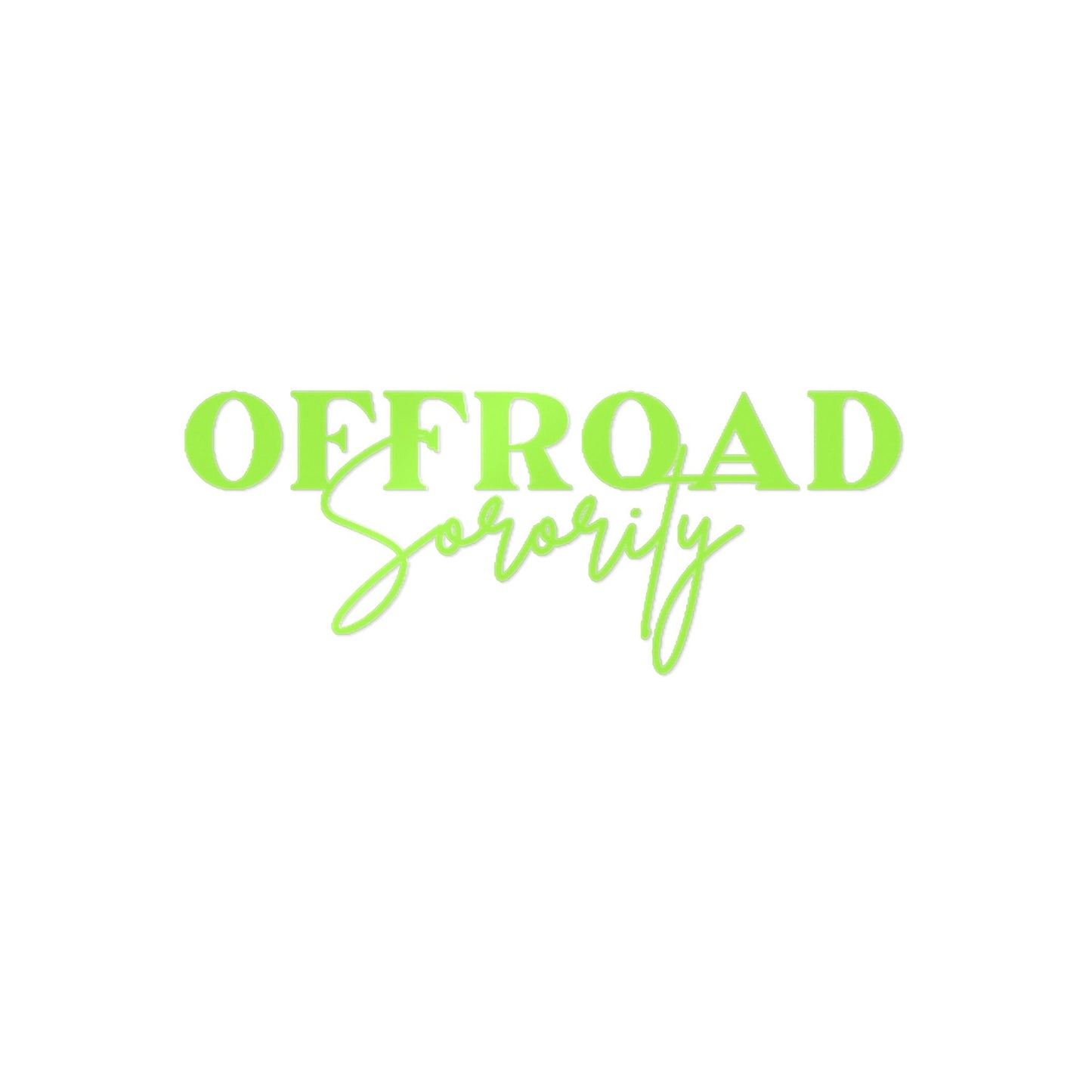 Lime Green Offroad Sorority Decal