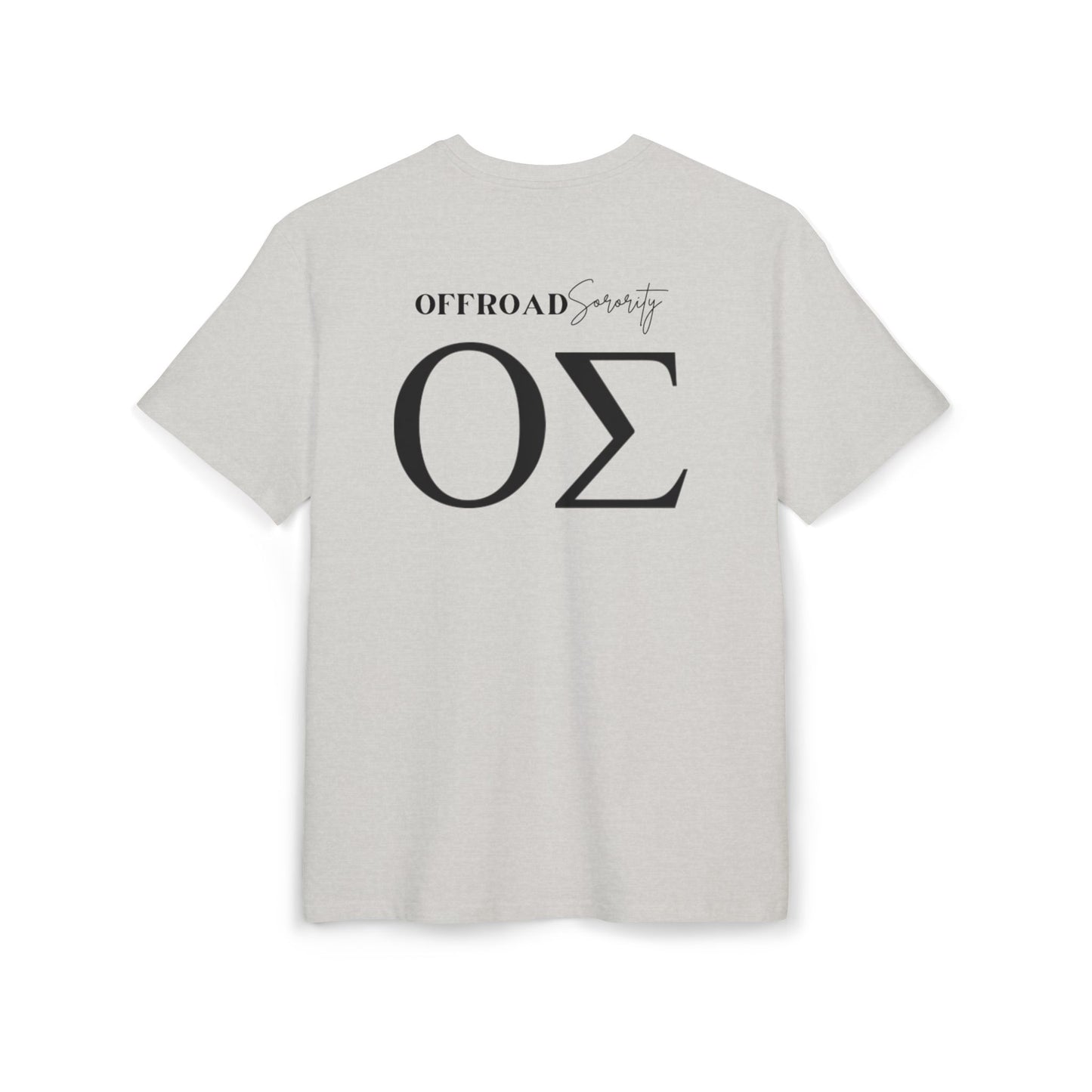 Greek Letters Unisex Heavy Oversized Tee, OS