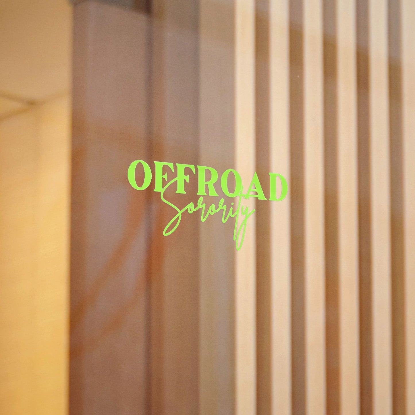 Lime Green Offroad Sorority Decal