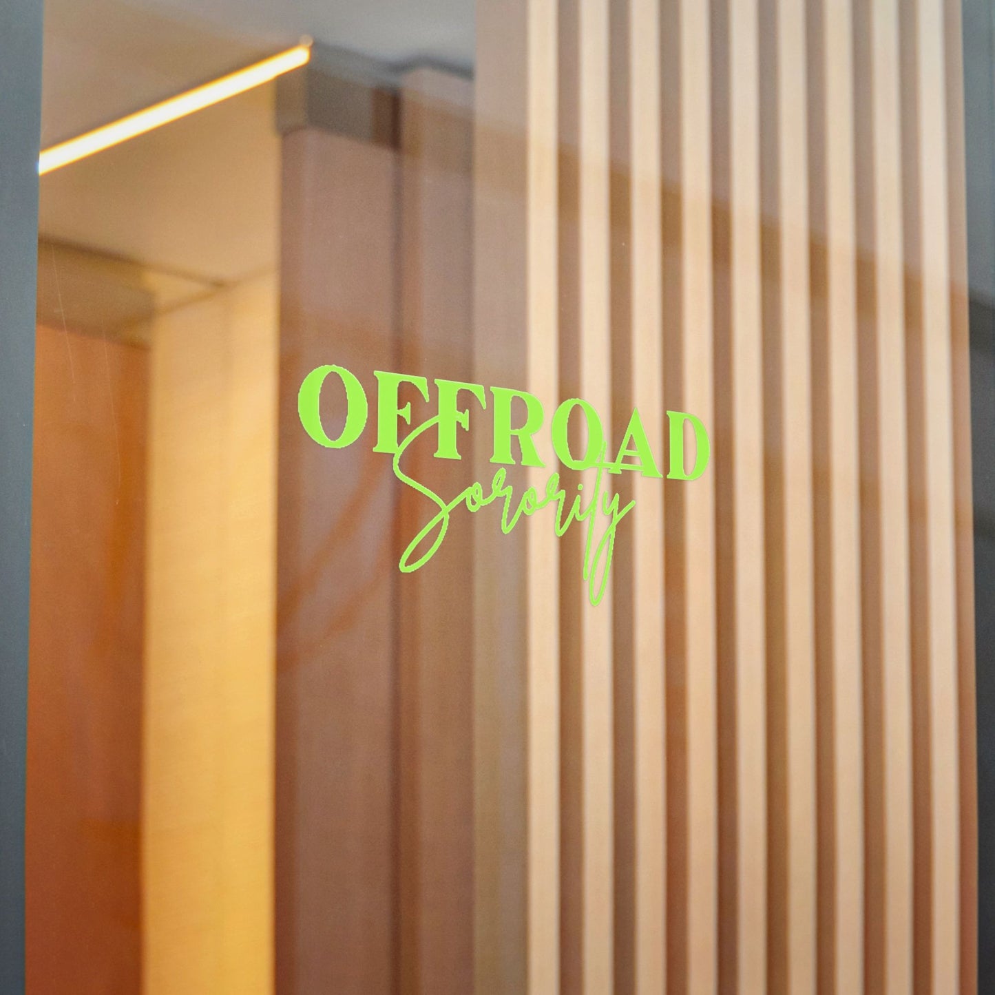 Lime Green Offroad Sorority Decal