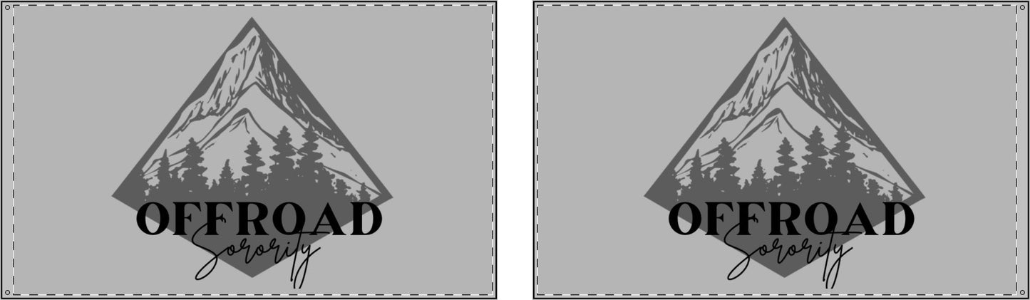 Grey Mountain Offroad Sorority Double Sided Flag