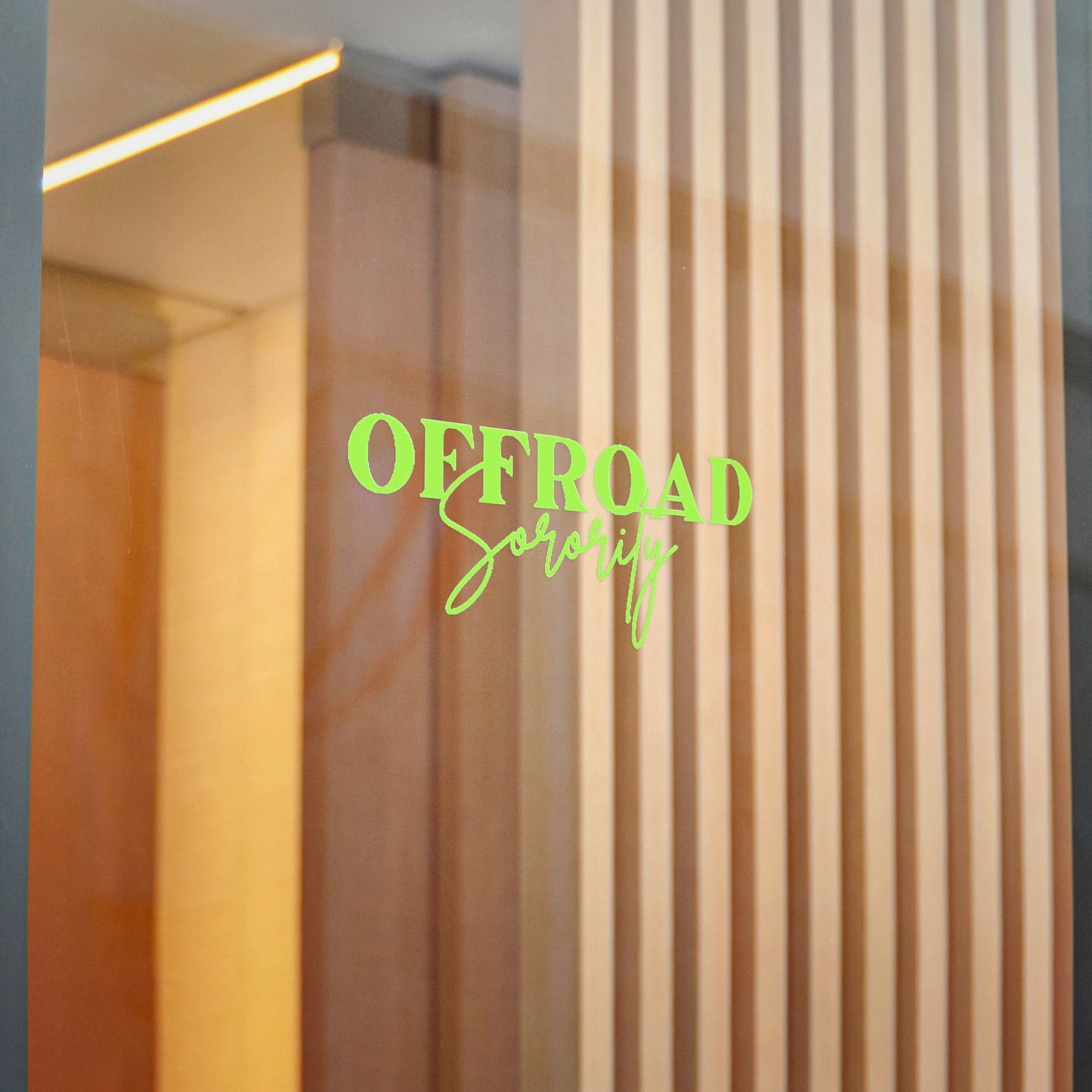 Lime Green Offroad Sorority Decal