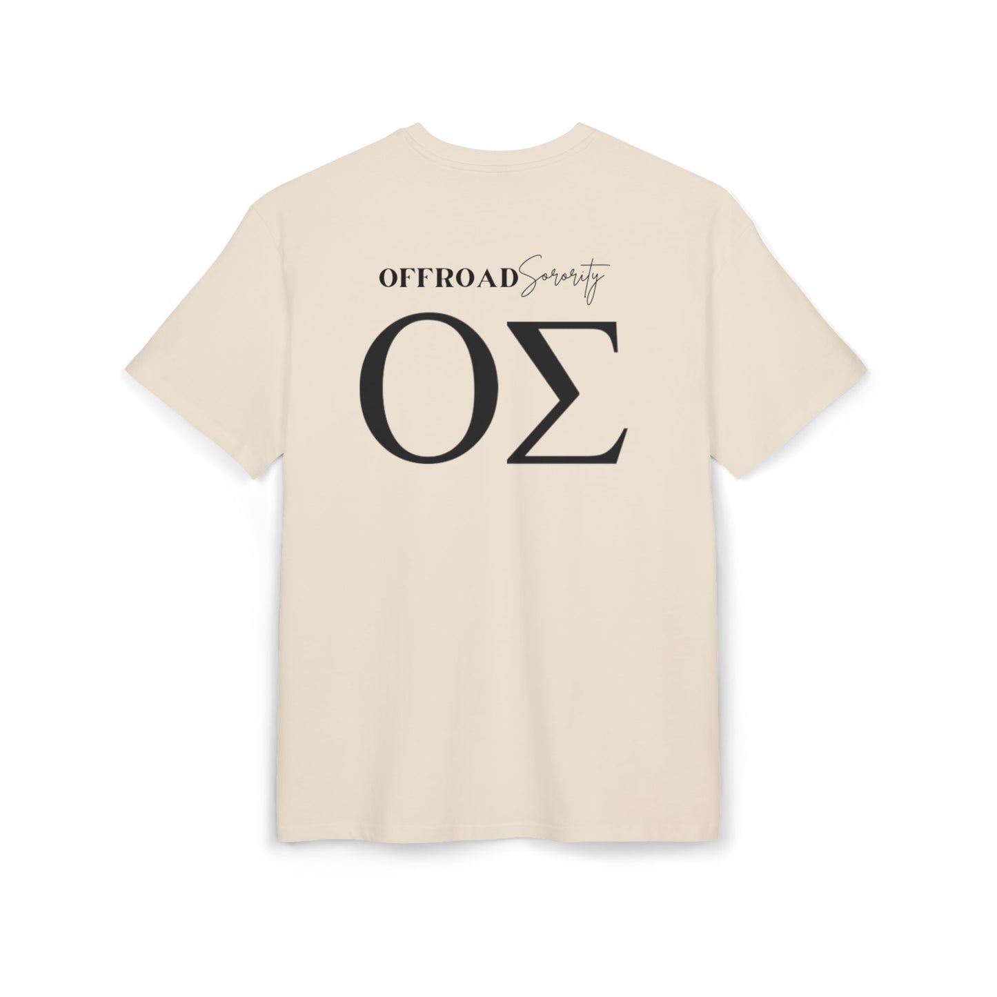 Greek Letters Unisex Heavy Oversized Tee, OS