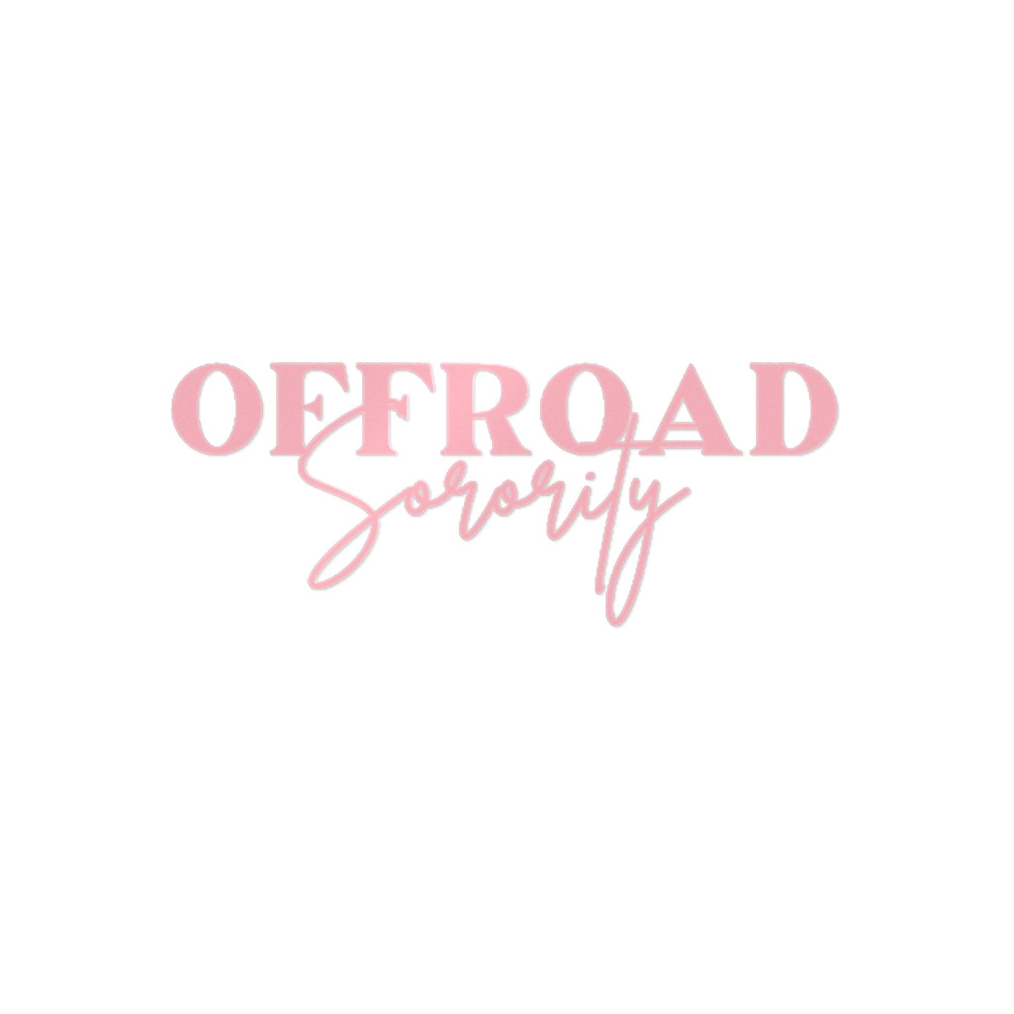 Light pink Offroad Sorority Decal
