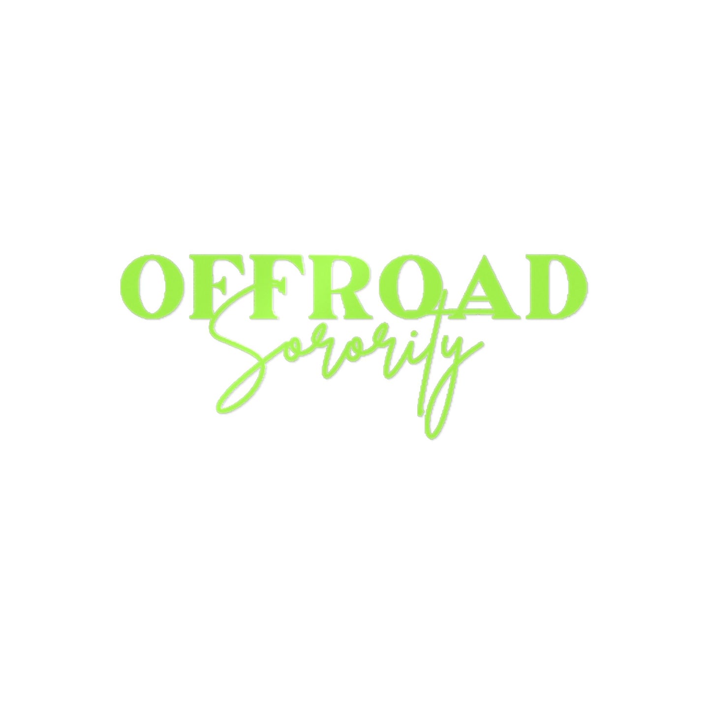 Lime Green Offroad Sorority Decal