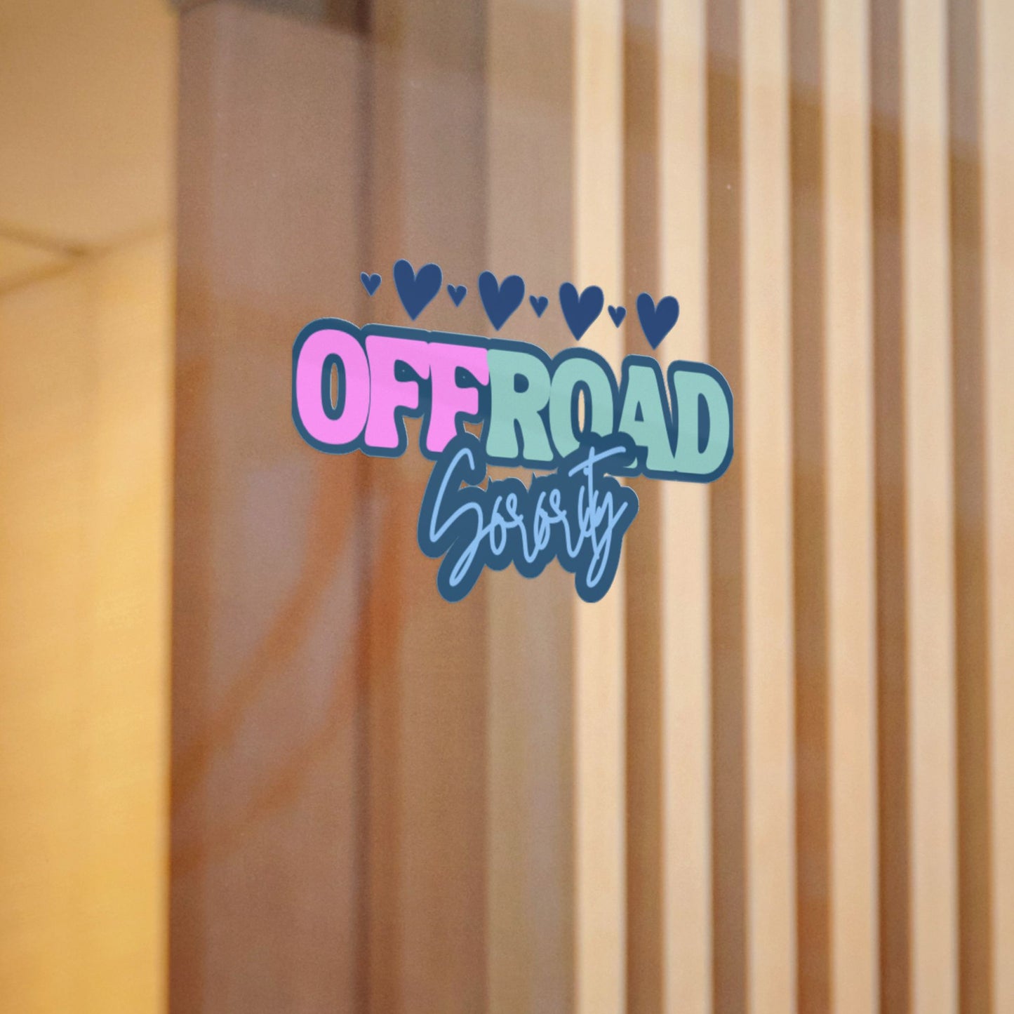 Blue Heart Offroad Sorority Decal