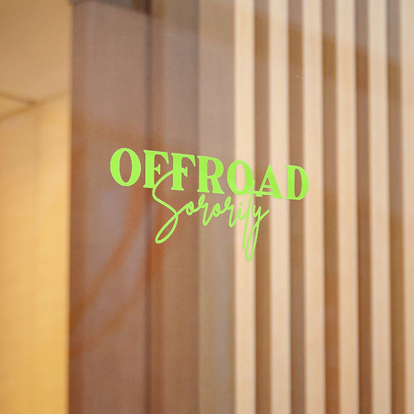 Lime Green Offroad Sorority Decal