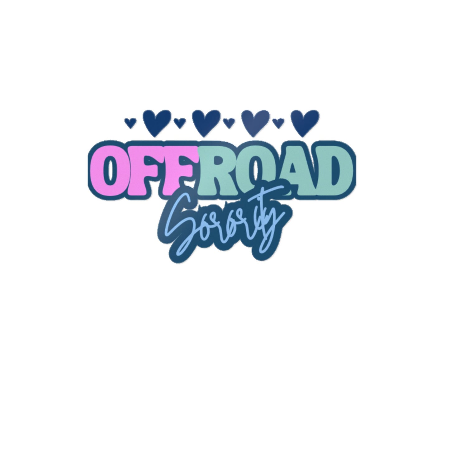 Blue Heart Offroad Sorority Decal