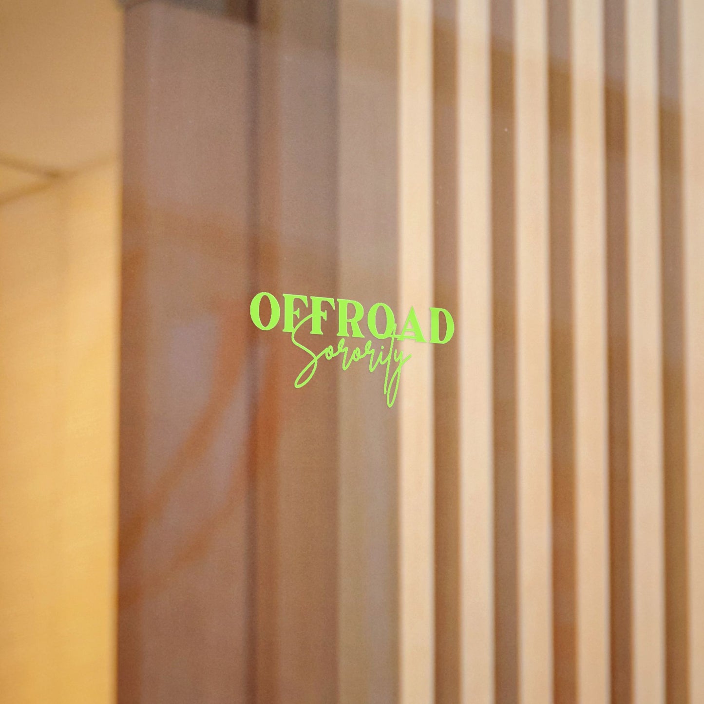 Lime Green Offroad Sorority Decal