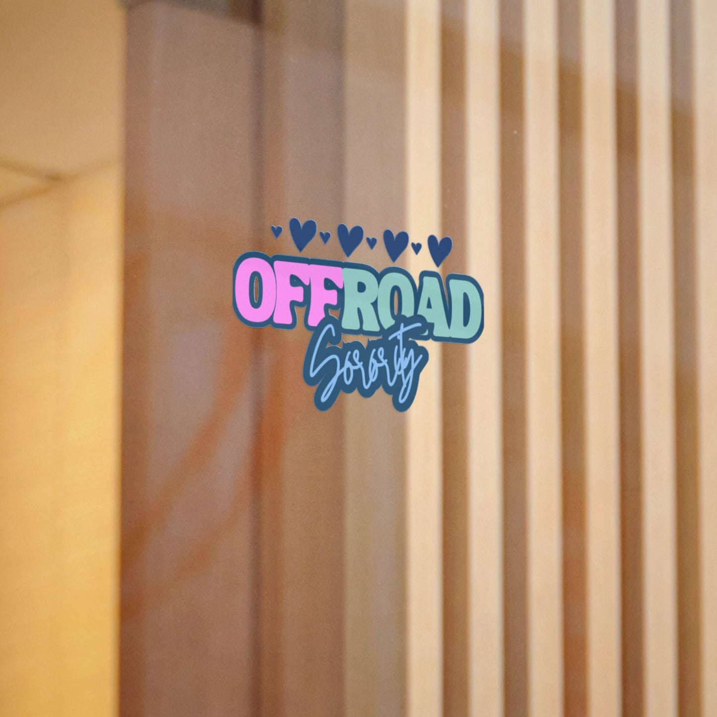 Blue Heart Offroad Sorority Decal