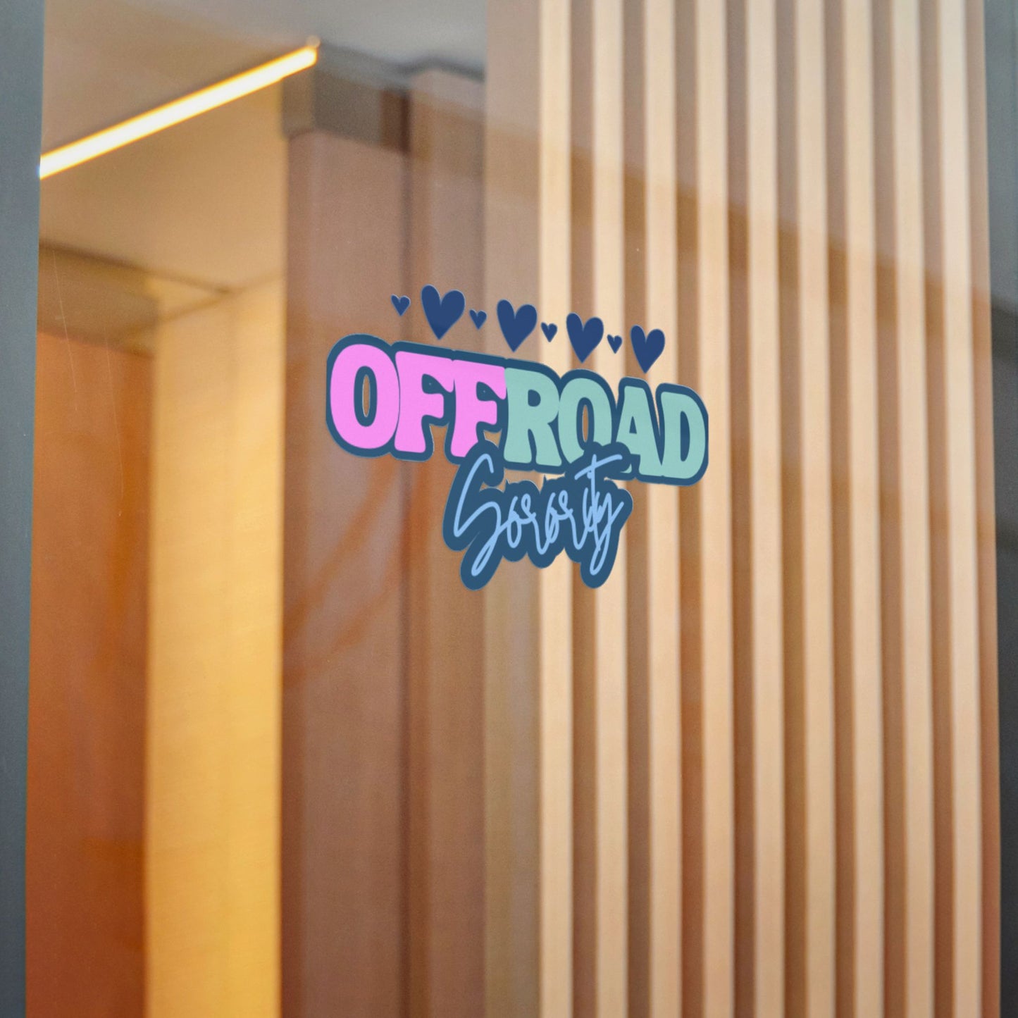 Blue Heart Offroad Sorority Decal