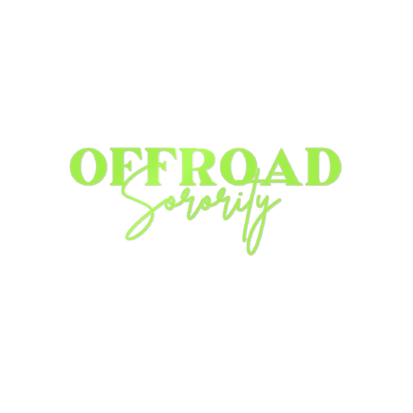 Lime Green Offroad Sorority Decal