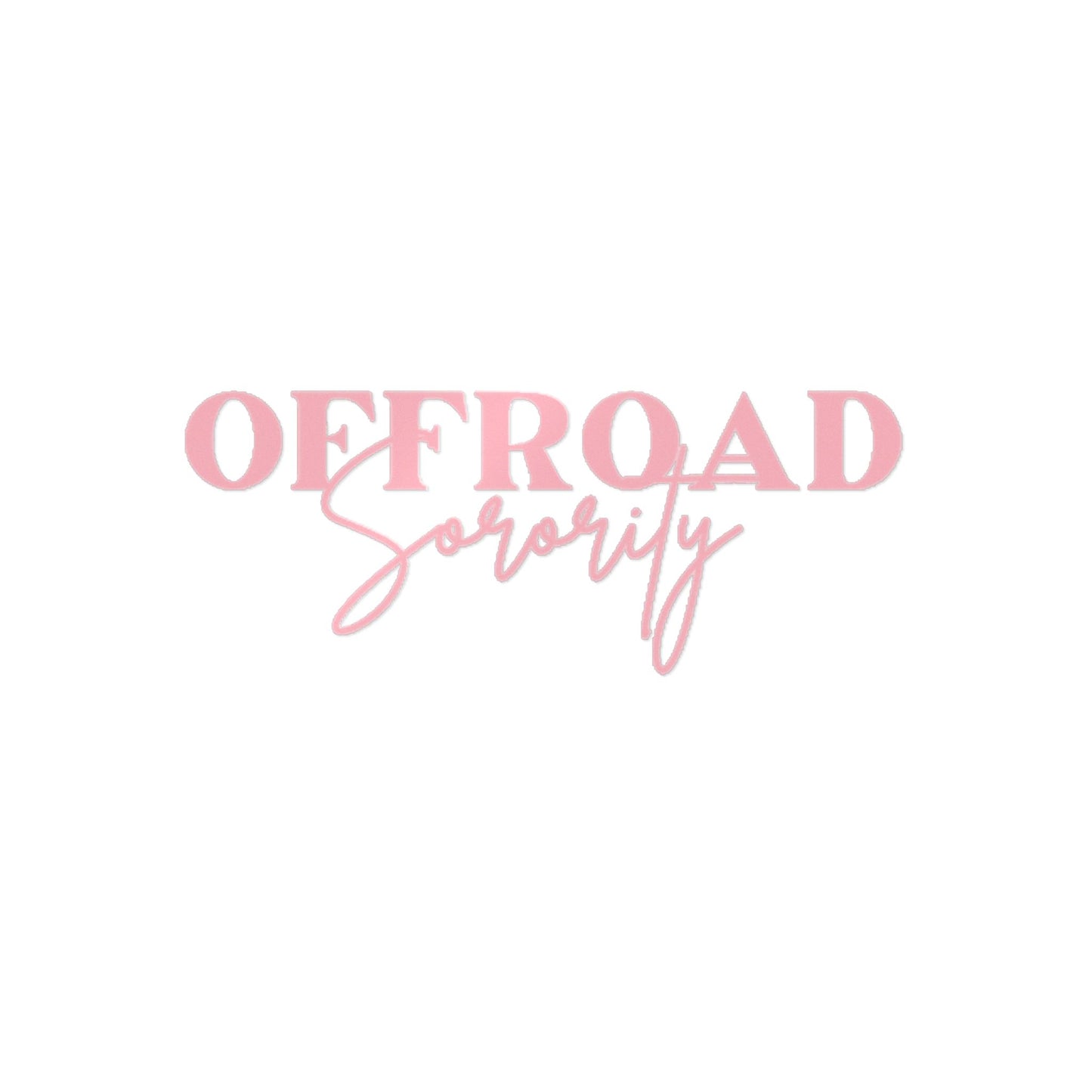 Light pink Offroad Sorority Decal