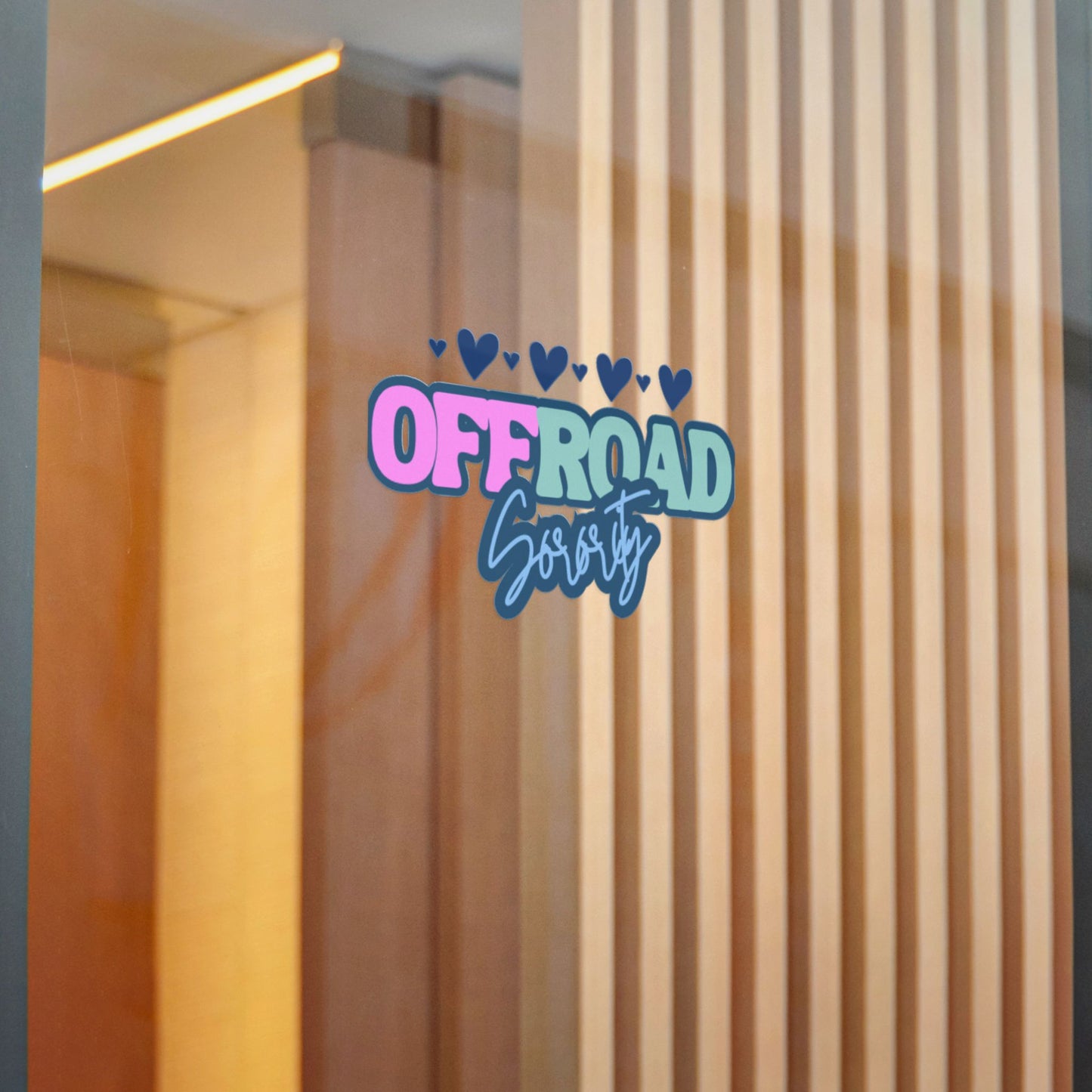 Blue Heart Offroad Sorority Decal