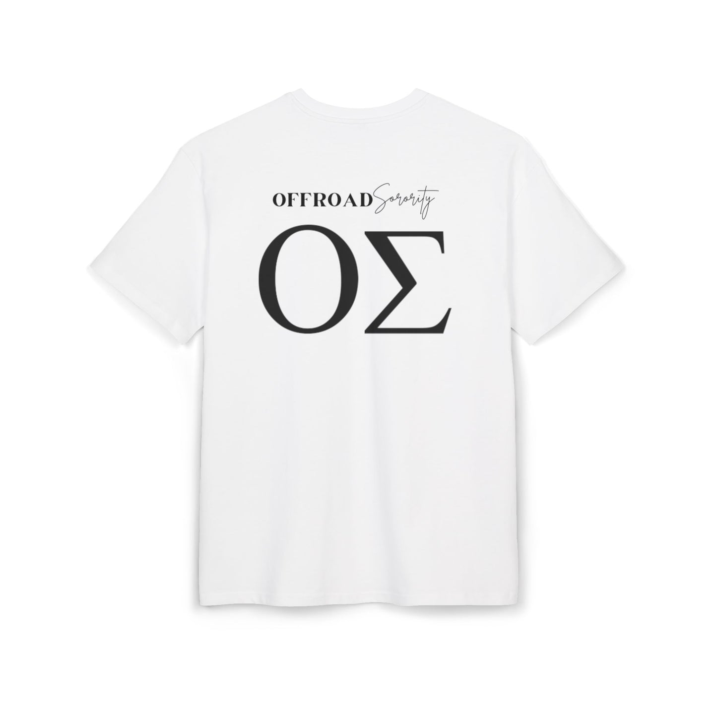 Greek Letters Unisex Heavy Oversized Tee, OS