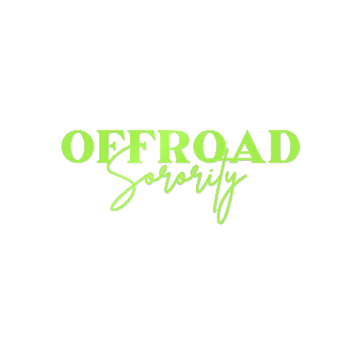 Lime Green Offroad Sorority Decal