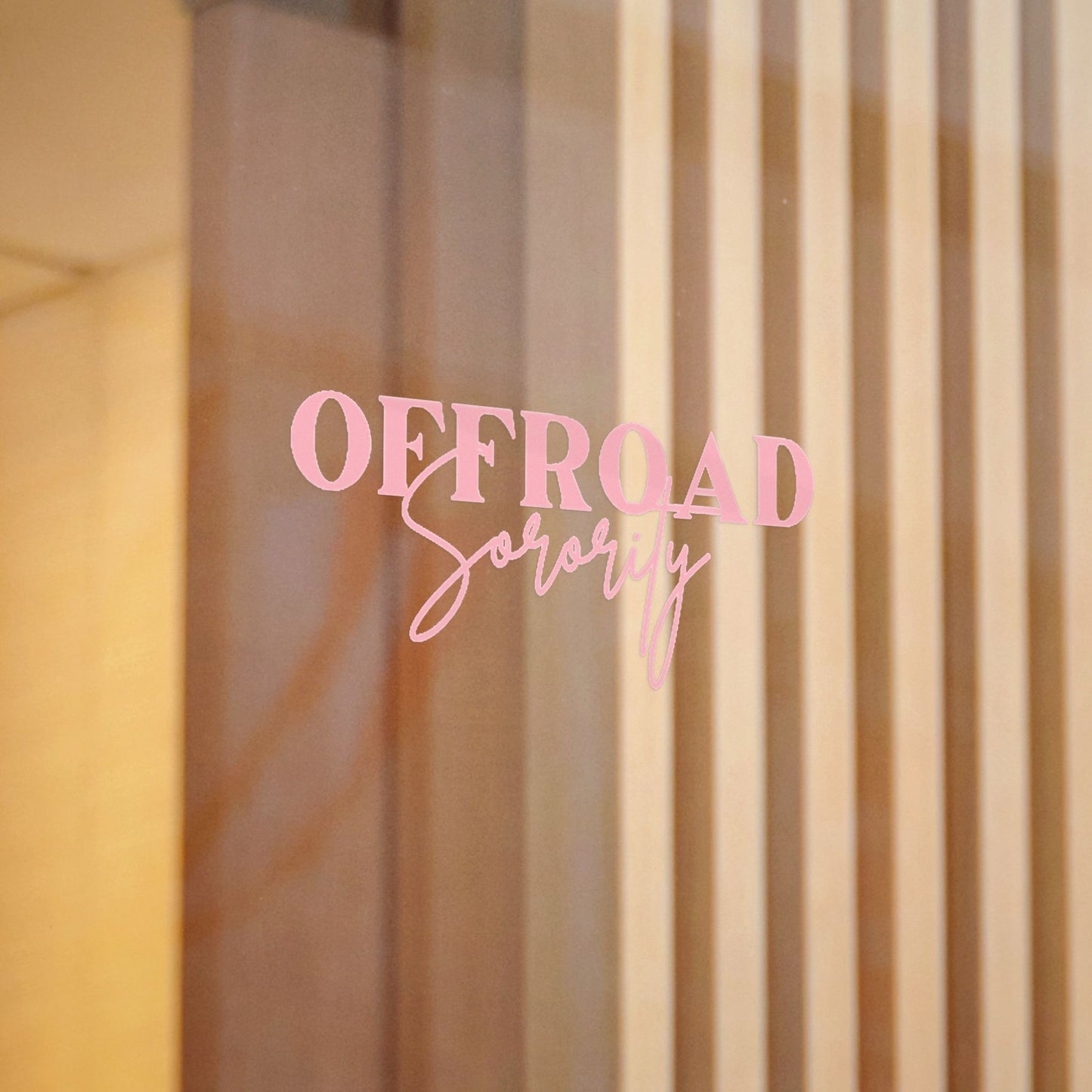 Light pink Offroad Sorority Decal