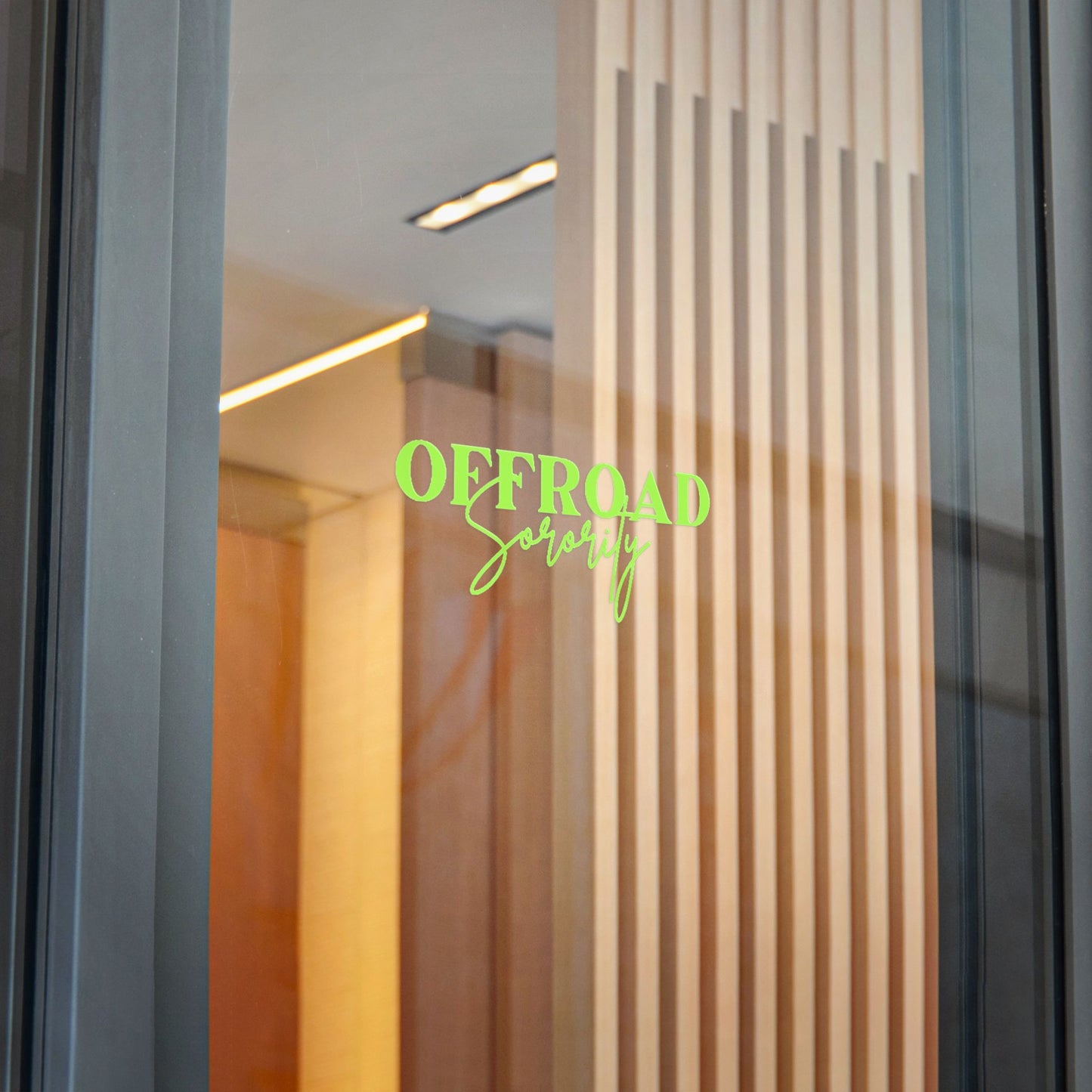 Lime Green Offroad Sorority Decal