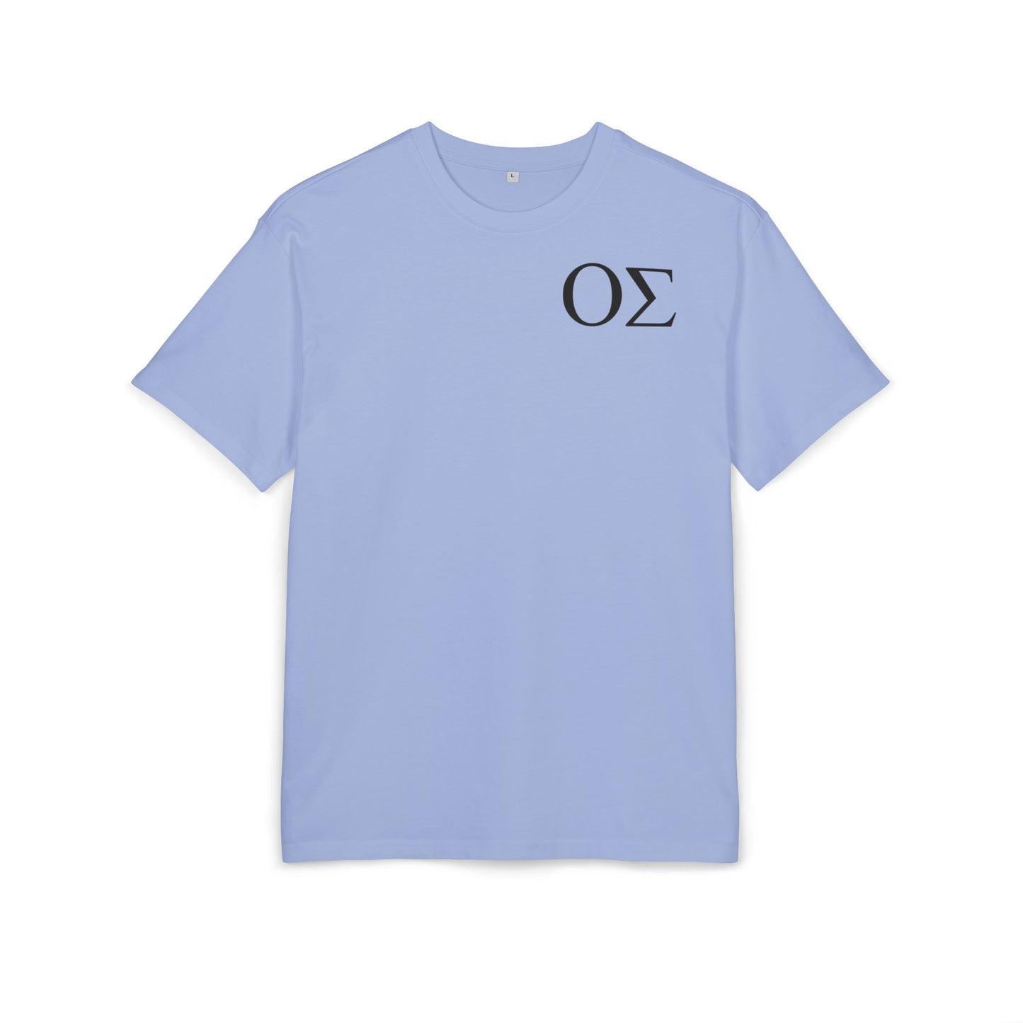Greek Letters Unisex Heavy Oversized Tee, OS