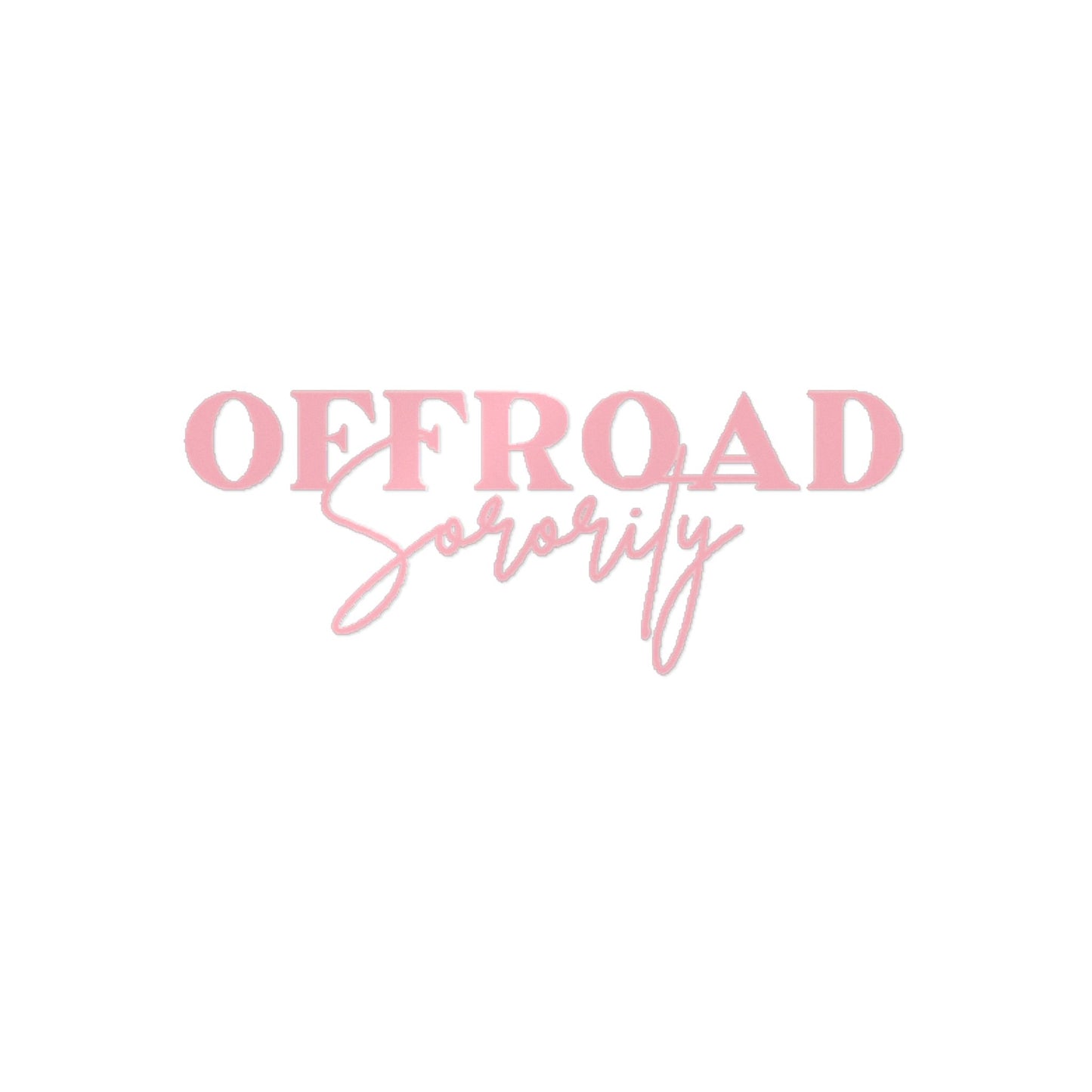 Light pink Offroad Sorority Decal