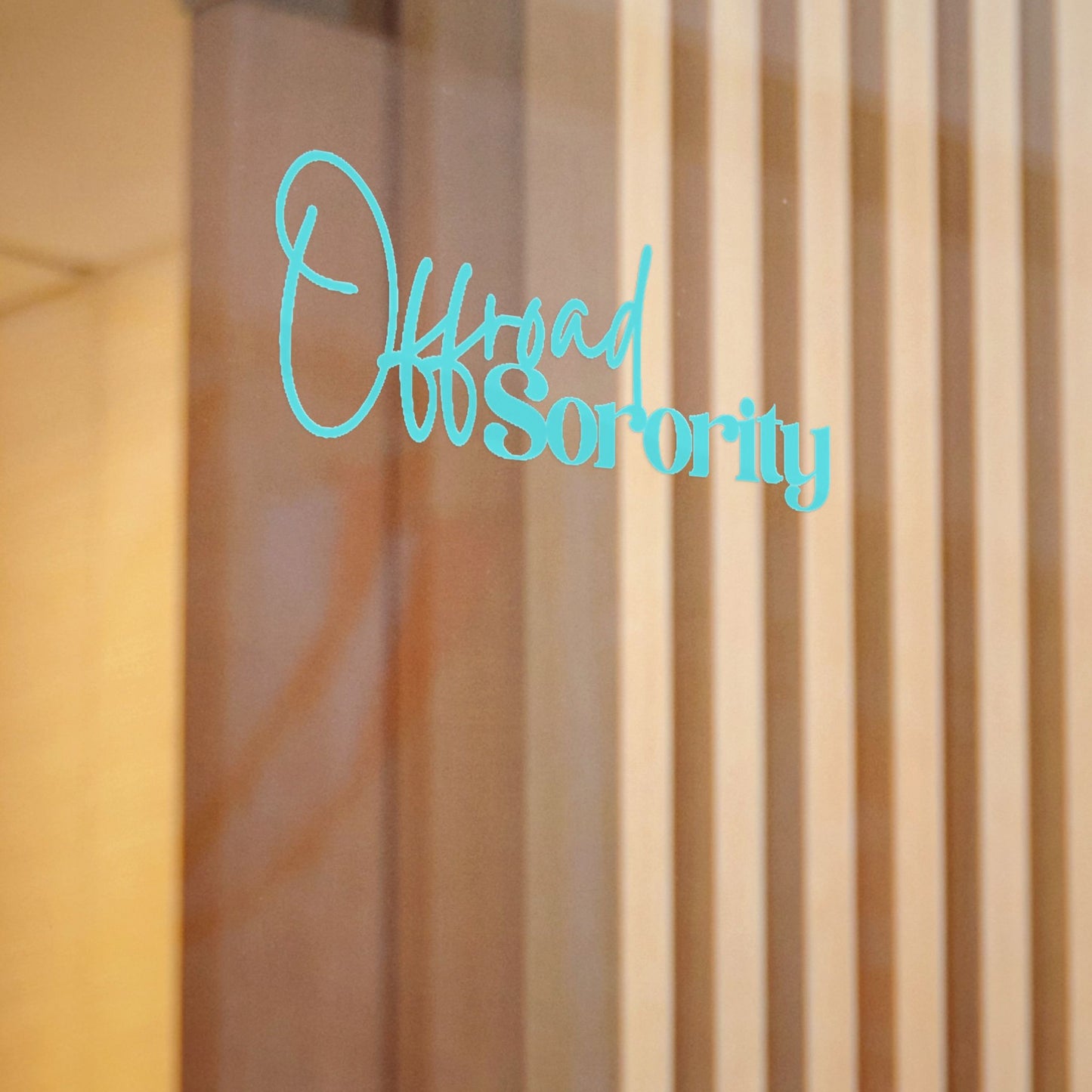 Aqua Offroad Sorority Decal