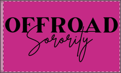 Pink Offroad Sorority Double Sided Flag