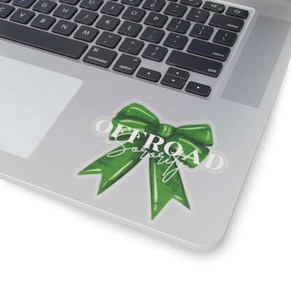 Sticker Decal Offroad Sorority Green Bow