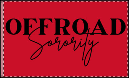 Red Offroad Sorority Double Sided Flag