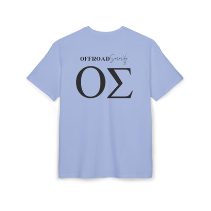 Greek Letters Unisex Heavy Oversized Tee, OS