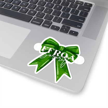 Sticker Decal Offroad Sorority Green Bow