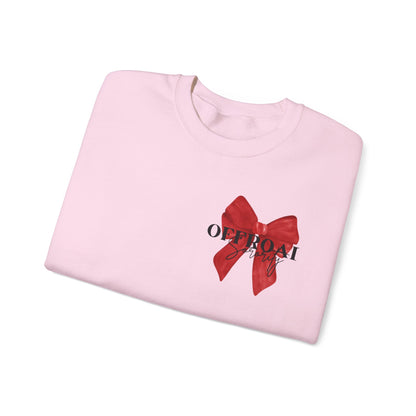 Chic Bow Graphic Unisex Crewneck Sweatshirt