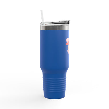 40oz Insulated Travel Mug - Offroad Sorority Bow Tumbler