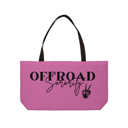 Offroad Sorority Pink Weekender Tote Bag - Perfect for the Adventurous Spirit
