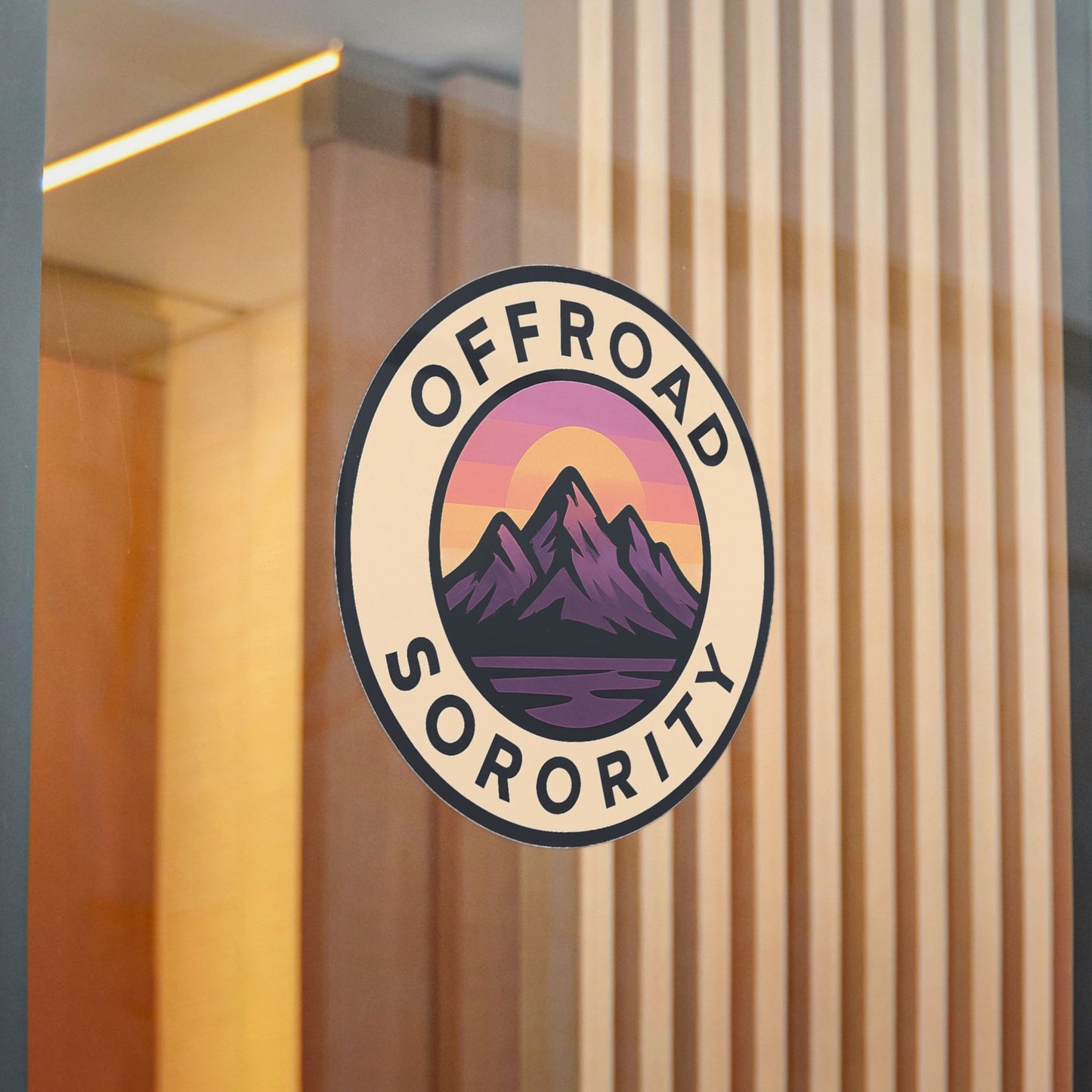 Offroad Sorority Circle Sunset Decal