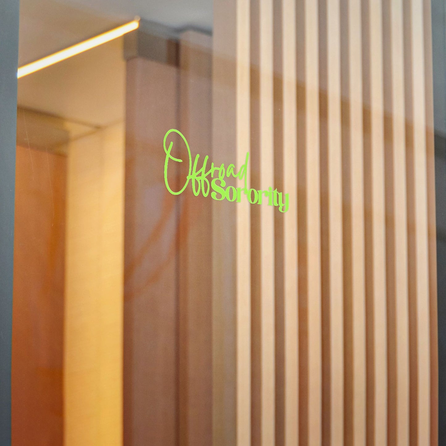 Lime Green Offroad Sorority Decal