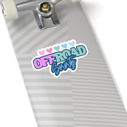 Colorful Hearts Offroad Sorority Sticker
