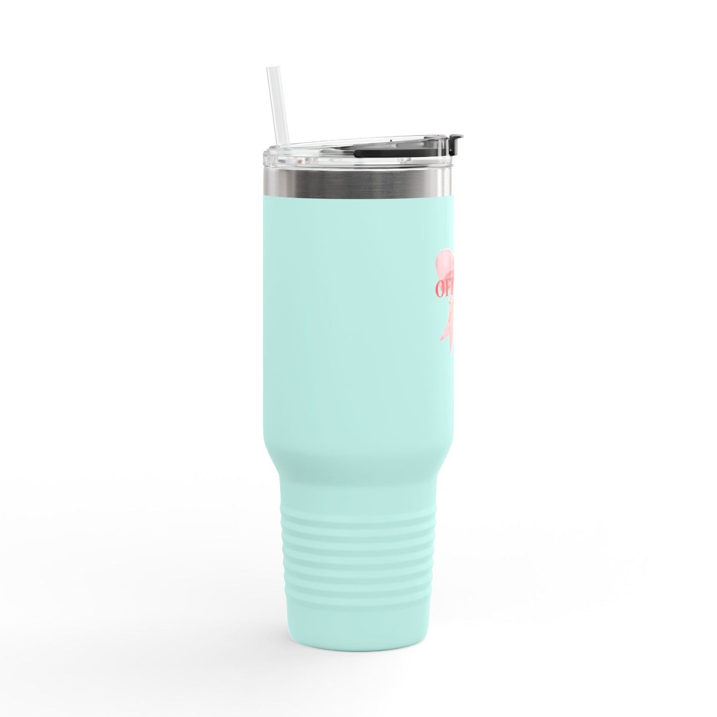 40oz Insulated Travel Mug - Offroad Sorority Bow Tumbler