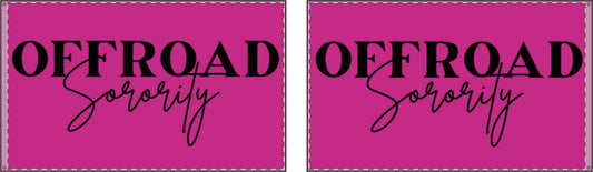 Pink Offroad Sorority Double Sided Flag
