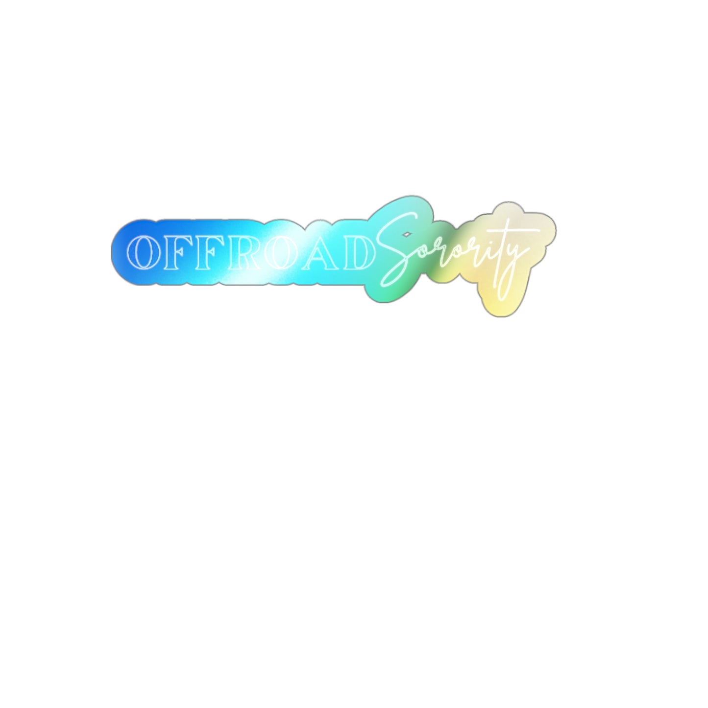 Holographic Offroad Sorority Die-Cut Stickers