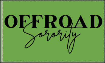 Green Offroad Sorority Double Sided Flag