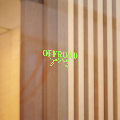 Lime Green Offroad Sorority Decal