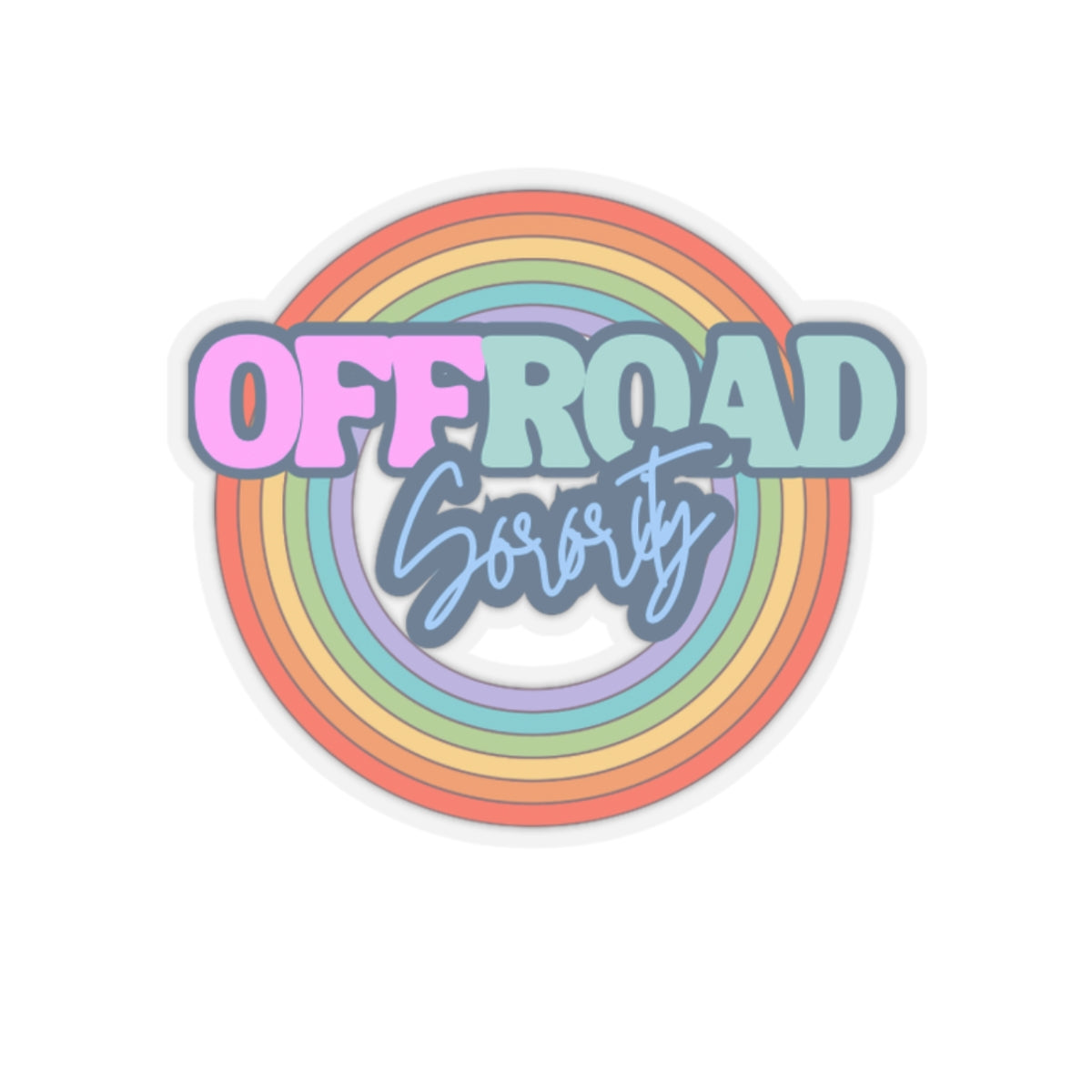 Sticker Decal Offroad Sorority Colorful Circle