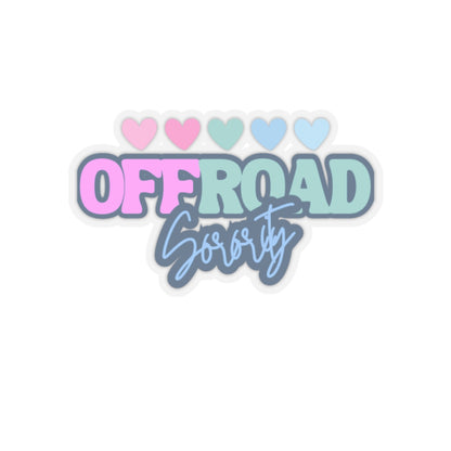 Colorful Hearts Offroad Sorority Sticker
