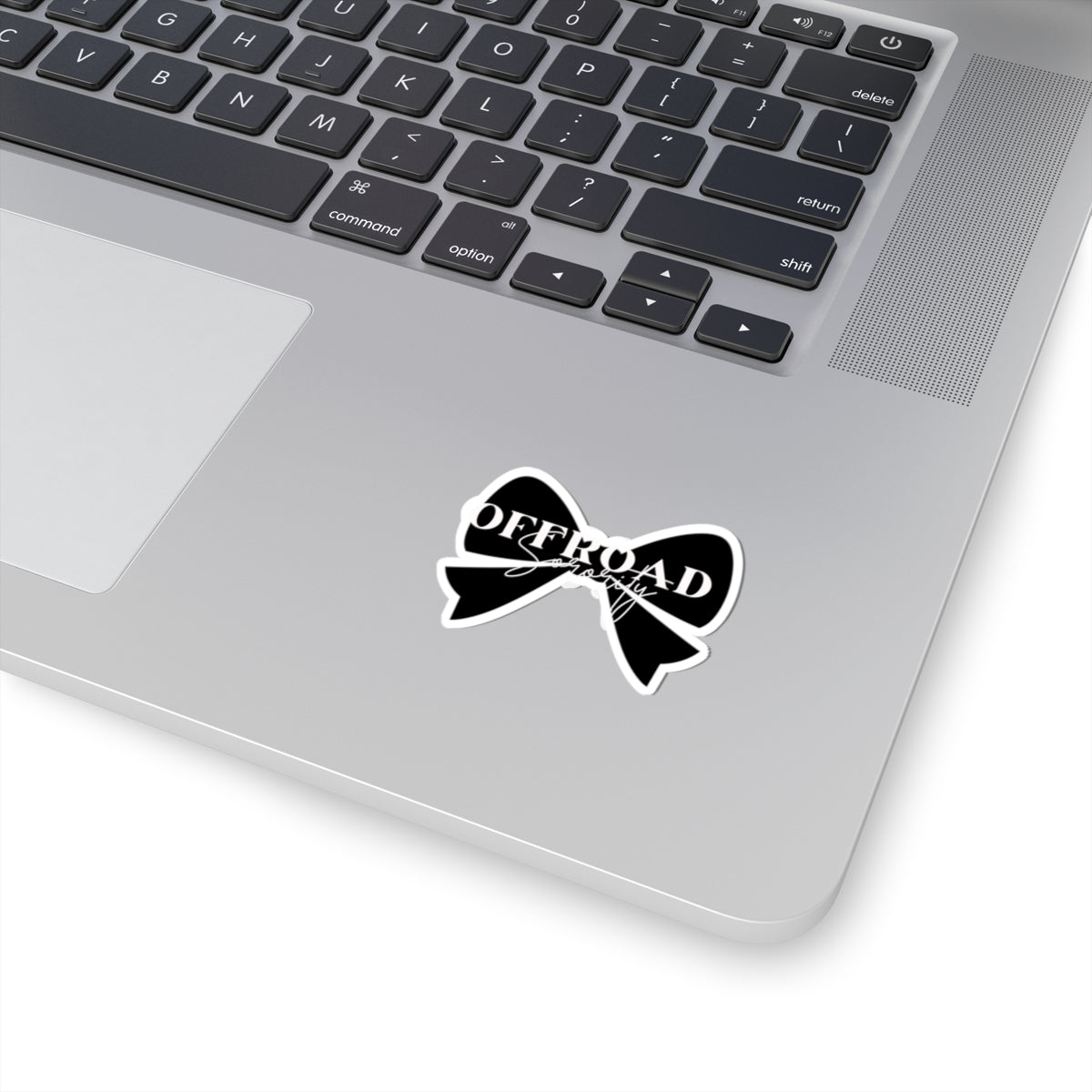 Sorority Bow Kiss-Cut Stickers - Black Offroad Design