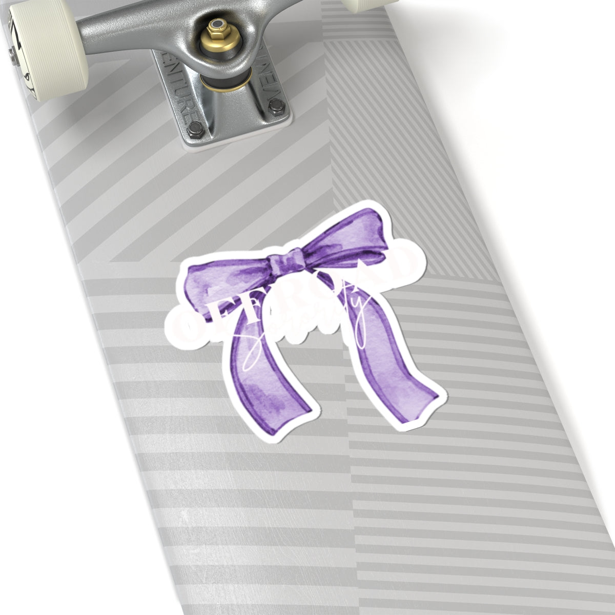 Purple Bow Offroad Sorority Sticker