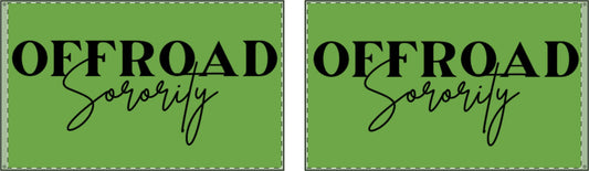 Green Offroad Sorority Double Sided Flag