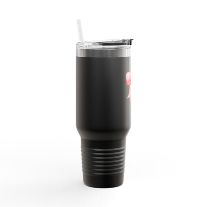 40oz Insulated Travel Mug - Offroad Sorority Bow Tumbler