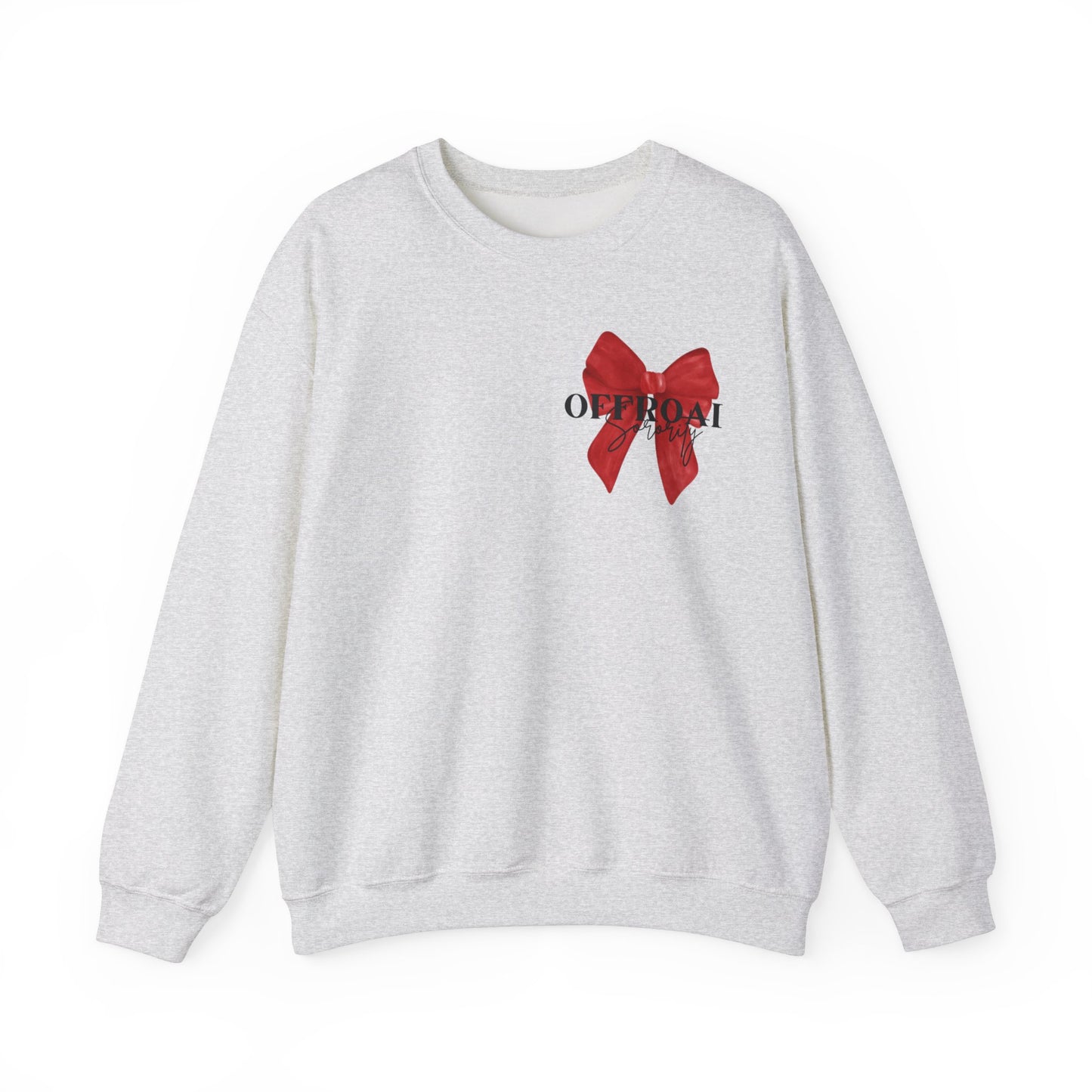 Chic Bow Graphic Unisex Crewneck Sweatshirt