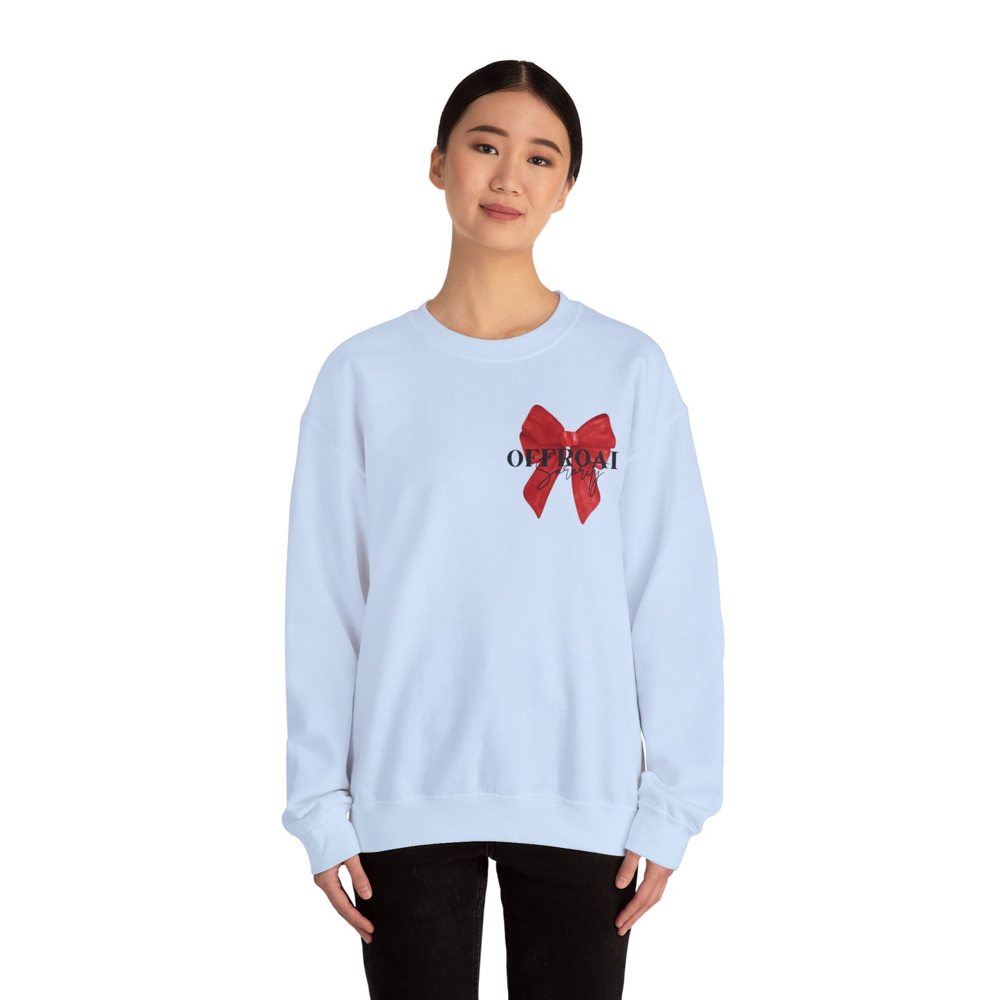 Chic Bow Graphic Unisex Crewneck Sweatshirt